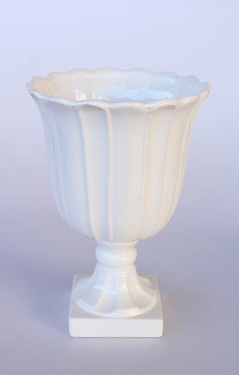 Large White Vase Or Urn